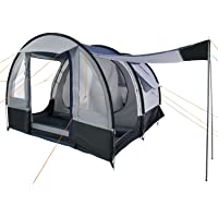 CampFeuer Tienda de Campaña Familiar Smart I 4 Personas I Columna de Agua de 2.000 mm I Tipo Tunel I 3 Entradas